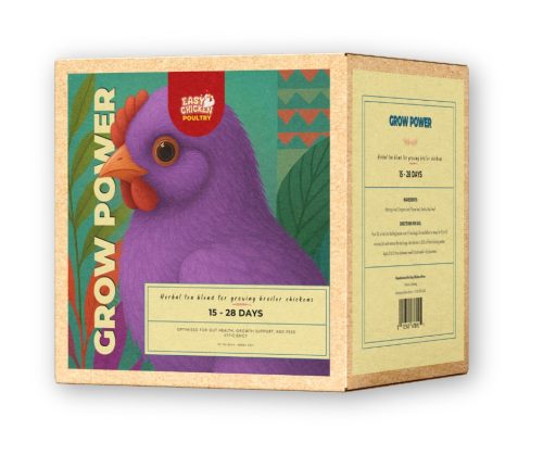 Grow Power – Herbal Tea for Broiler Chickens (15–28 Days)